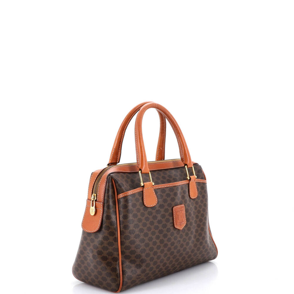 Celine Vintage Boston Bag Macadam #224350C54B - Picture 2 of 8